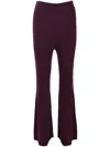 Ba&sh Striped Knitted Trousers In Purple