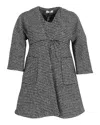 Ba&sh Textured Short Coat In Black And White Cotton In Black