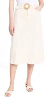 Ba&sh Women's Tinna Tie-waist A-line Midi-skirt In Ecru