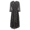 Ba&sh Tixana Midi Dress In Black Viscose In Black