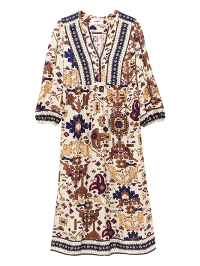 Ba&sh Valley Midi Dress In White