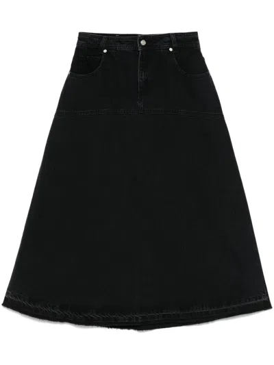 Ba&sh Volentia Midi Skirt In Black