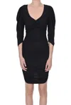 Ba&sh Wally Draped Sheath Dress In Black