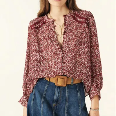 Ba&sh Women's Chemise Kelani Blouse In Bordeaux