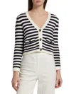 BA&SH WOMEN'S GAMDEN STRIPE CROPPED CARDIGAN