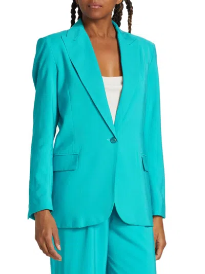 Ba&sh Women's Heroes Peak Lapel Blazer In Turquoise