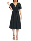 BA&SH WOMEN'S KINDY V NECK MIDI DRESS