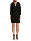 BA&SH WOMEN'S NEVADA SHAWL COLLAR MINI DRESS