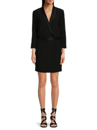 Ba&sh Nevada Jacket Minidress In Noir