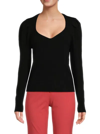 Ba&sh Women's Puff Sleeve Sweater In Noir