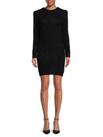 Ba&sh Women's Tunia Alpaca Blend Sheath Mini Dress In Black