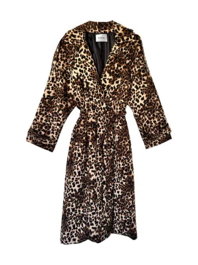 Baacal Aria Double Breasted Trench In Brown