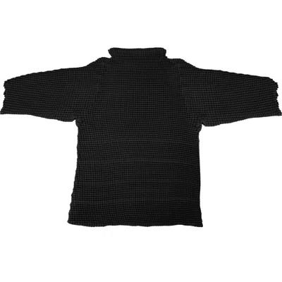 Baacal Ingrid Pleated Mock Neck Top In Black