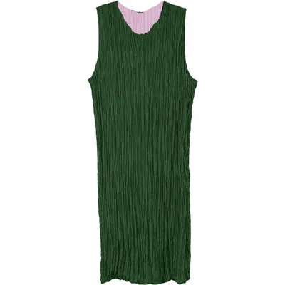 Baacal Jaya Pleated Dress In Multi