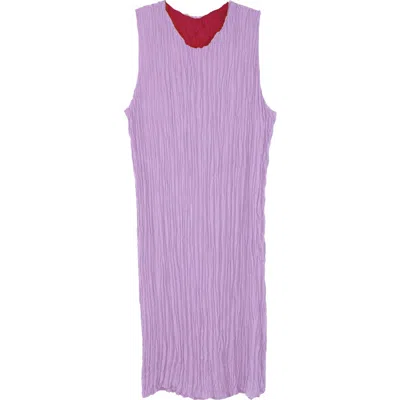 Baacal Jaya Pleated Dress In Purple