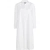 Baacal Long Cotton Shirtdress In White