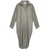 Baacal Mia Oversized Shirt Dress In Orange