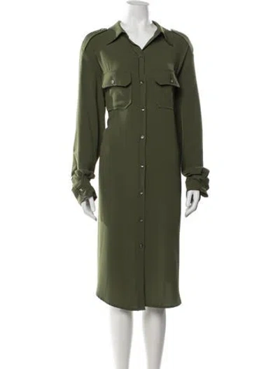 Pre-owned Baacal Midi Length Dress In Green