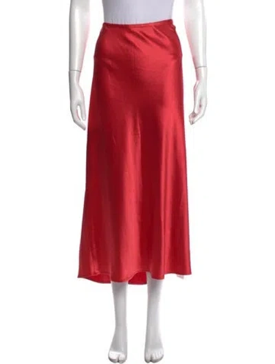 Pre-owned Baacal Midi Length Skirt In Red