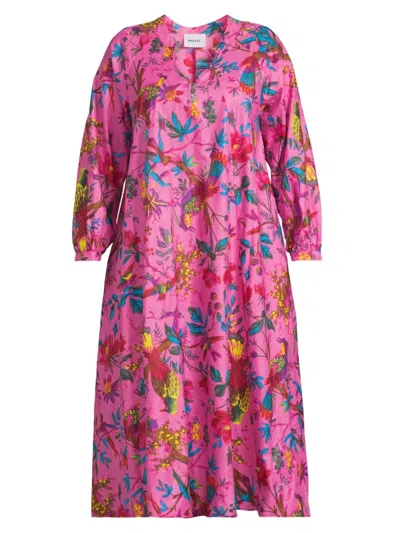 Baacal, Plus Size Women's The Denni Weekend Dress In Pink Paradise