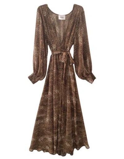 Baacal The Maxi Wrap Dress In Brown