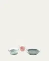 Béaba Glass Meal Set In Eucalyptus