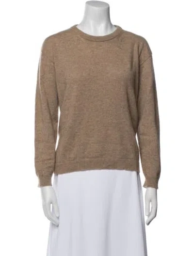 Pre-owned Babaà Cashmere Crew Neck Sweater In Neutral