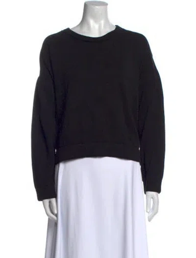 Pre-owned Babaà Crew Neck Long Sleeve Sweatshirt In Black