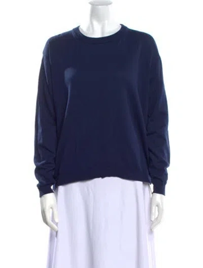 Pre-owned Babaà Crew Neck Sweater In Blue
