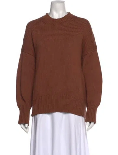 Pre-owned Babaà Crew Neck Sweater In Brown