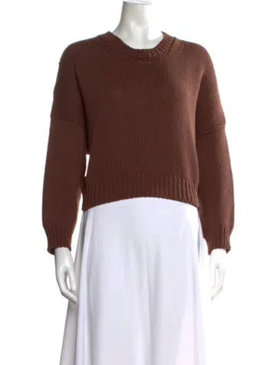 Pre-owned Babaà Crew Neck Sweater In Brown