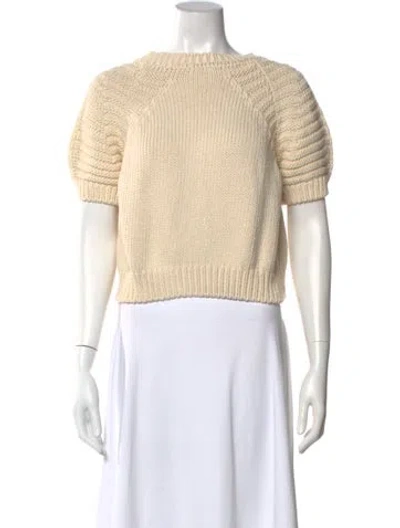 Pre-owned Babaà Crew Neck Sweater In Neutral