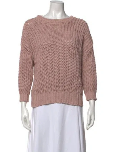 Pre-owned Babaà Crew Neck Sweater In Pink