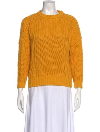 Pre-owned Babaà Crew Neck Sweater In Yellow