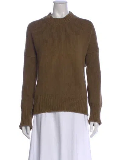 Pre-owned Babaà Mock Neck Sweater In Brown