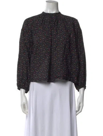 Pre-owned Babaà Mock Neck Sweater In Yellow