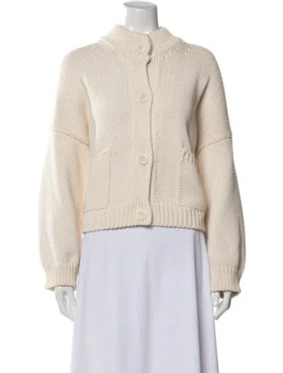 Pre-owned Babaà Open Front Sweater In Neutral