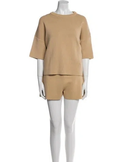 Pre-owned Babaà Short Set In Neutral