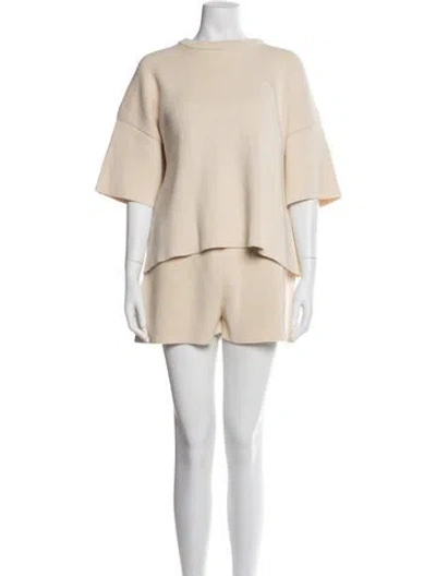 Pre-owned Babaà Short Set In Neutral