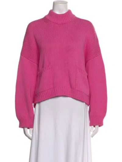 Pre-owned Babaà Turtleneck Sweater In Pink