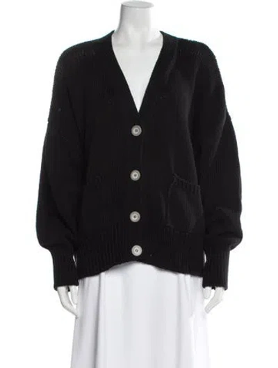 Pre-owned Babaà V-neck Sweater In Black