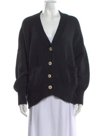 Pre-owned Babaà V-neck Sweater In Black
