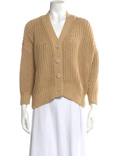 Pre-owned Babaà V-neck Sweater In Neutral