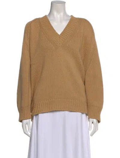 Pre-owned Babaà V-neck Sweater In Neutral