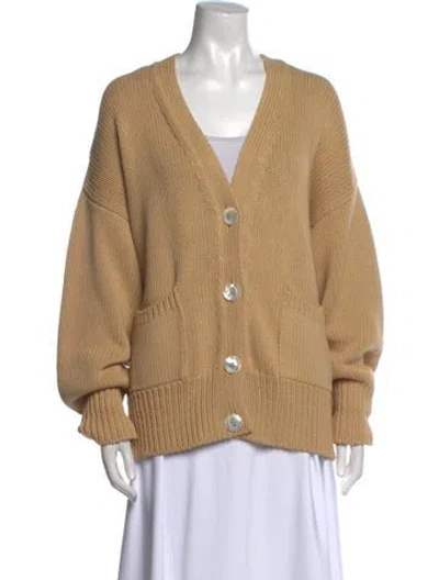 Pre-owned Babaà V-neck Sweater In Neutral