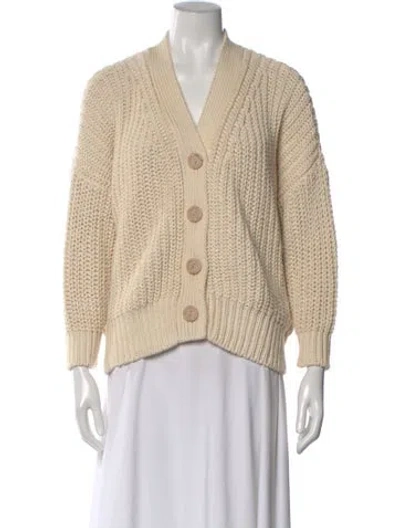 Pre-owned Babaà V-neck Sweater In Neutral