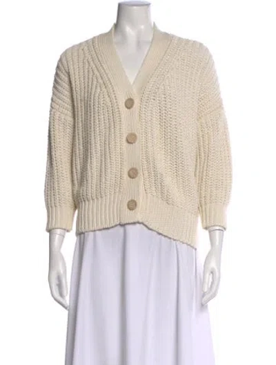 Pre-owned Babaà V-neck Sweater In Neutral