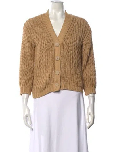 Pre-owned Babaà V-neck Sweater In Neutral