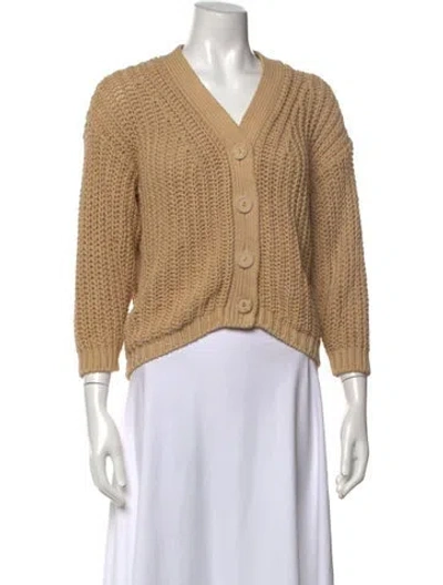 Pre-owned Babaà V-neck Sweater In Neutral