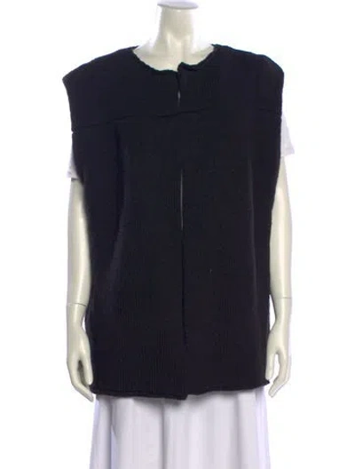 Pre-owned Babaà Wool Crew Neck Sweater In Black